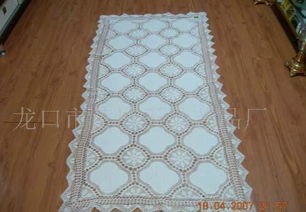 全手工钩针丝带绣家居用品 台布、桌布、桌旗、床盖批发零售供应